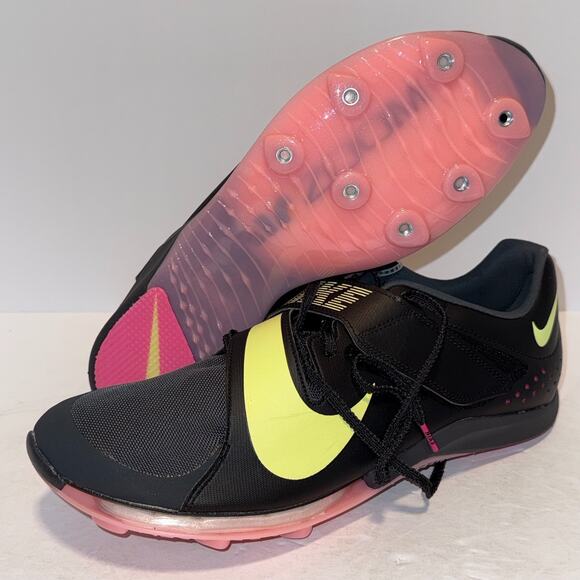 Nike Air Zoom Long Jump Elite Shoes Pink Black Mens Size 11 CT0079-001 - Picture 2 of 13
